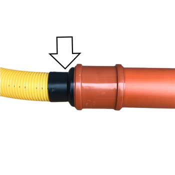 Drainagerohr Reduzierung DN80 / KG Rohr 110